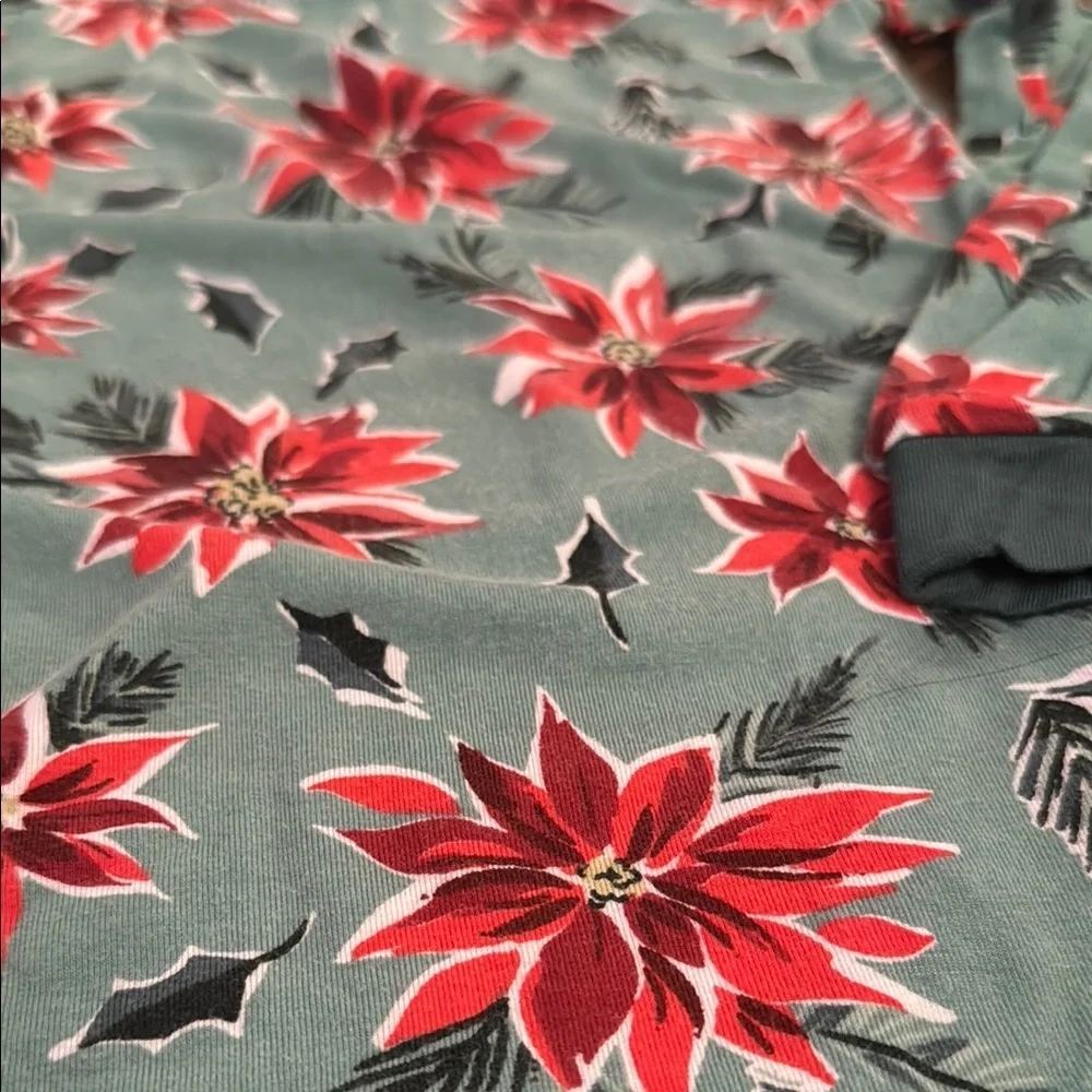 Angel Dear Poinsettias Print Bamboo Pajamas